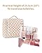 Narwey Checked Hanging Travel Toiletry Bag for Women, Travel Bag for Toiletries, Makeup Bag Organizer Cosmetic Bags Make Up Bags for Women (Light Checkerboard)