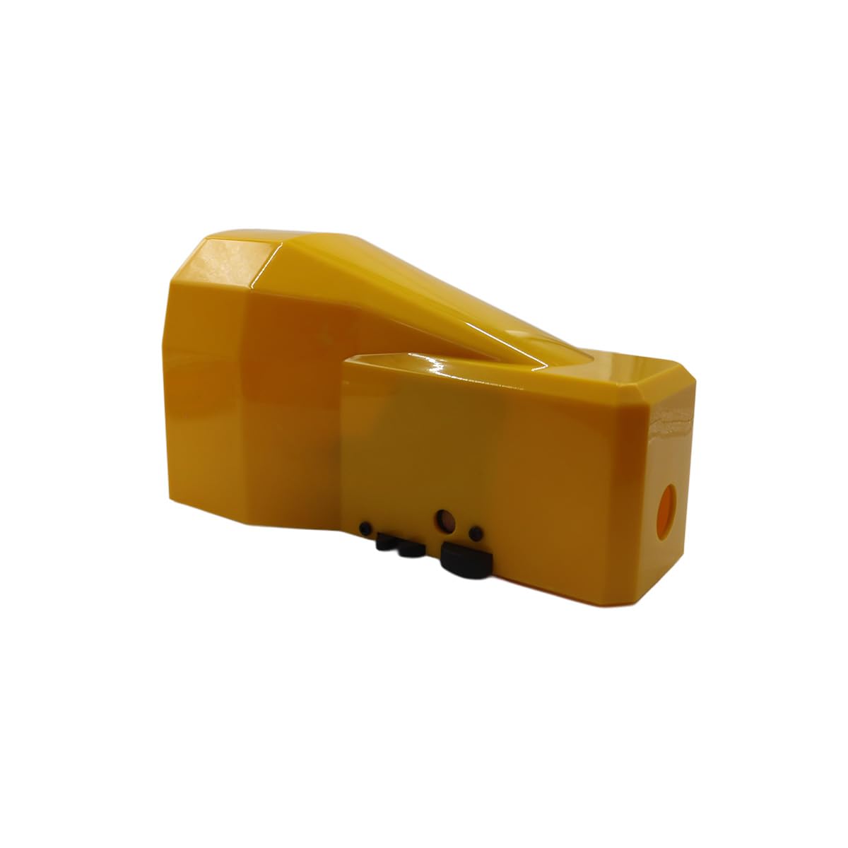 Ubric Valve à pédale pneumatique, 1/4" BSP 3 voies 2 positions Filetage caoutchouc antidérapant Régulation de pression 4F210-08G avec raccords pneumatiques de 6 mm avec couvercle de protection (jaune)