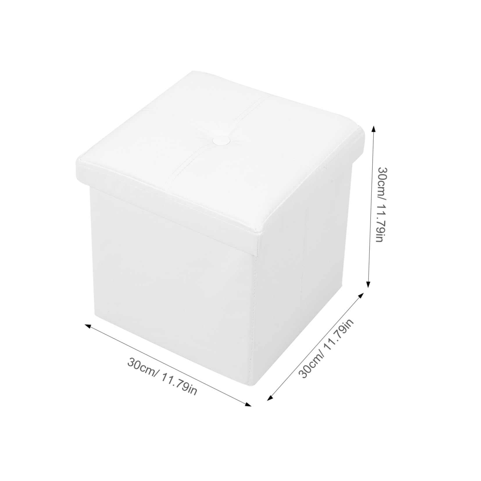 PRETYZOOM Sturdy Box Bench Large 27l Storage Cube for Toys Books Lightweight Portable for Home Mall and Travel