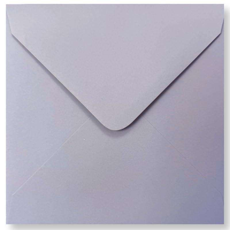 Cards & Crafts Square Envelopes - 13x13cm - 110g/sm (500, Lilac)