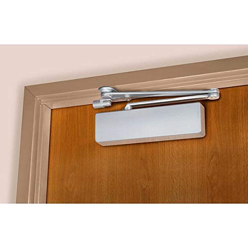 Norton 7500 Series Grade 1 Surface Door Closer, Spring Stop Arm, Size 1-6, Sprayed Aluminum Finish, Non-Handed