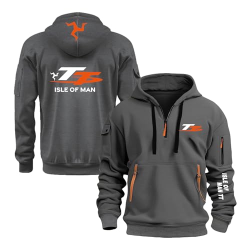 FBWZSAG Sudaderas con Capucha para Hombre Tops Sudadera con Capucha para I.s.l.e of M.a.n T..T Ropa Deportiva Lisa con Gráficos Manga Larga Sudaderas Tipo Pulóver-E-ShenHui||M