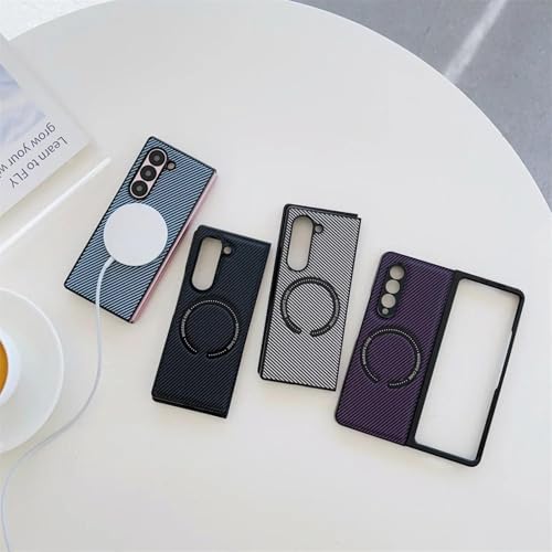 Coque Samsung Galaxy Z Fold3 en cuir et carbone luxe - 4