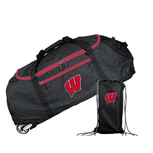 NCAA Wisconsin Badgers Crusader Collapsible Duffel, 36-inches