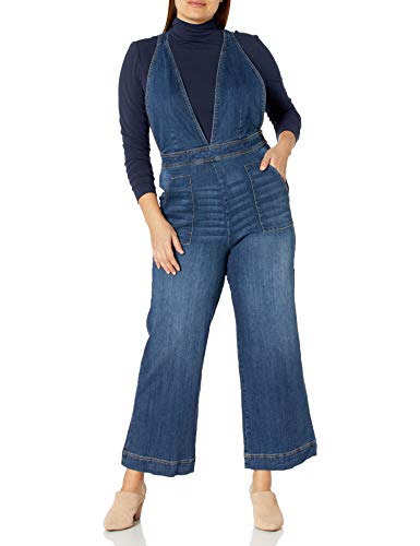 dollhouse Women's Plus Size Denim Jumpsuit, Arima, 18