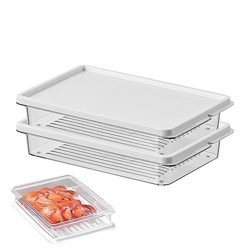 Contenedores de alimentos para nevera con tapas reutilizables, portátiles y apilables, para cocina, escritorio, armario Chaies