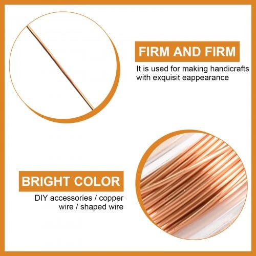 Alambre de Cobre, 2 Rollos de 0,5 mm x 10 m Alambre de Bobinado Esmaltado Alambre de Cobre Conductor, Alambre de Envoltura Magnética para Transformadores Generadores de Inductancia Motores