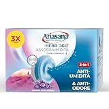 Ariasana Tripack Lavanda, Ariasana Aero 360° Ricarica per Dispositivi con Capacità ≥ 450g, Tab Profumate Assorbi Umidità, Ricarica Tab contro i Cattivi Odori, 1 Confezione da 3 da 450g