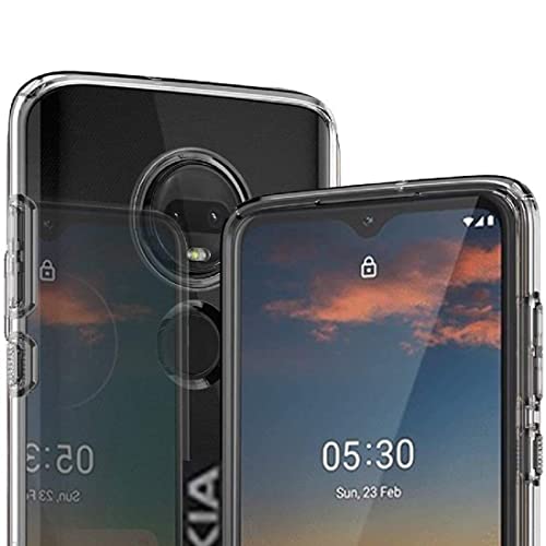 Image of COVERBLACK Transparent Rubber Back Cover for Nokia 5.3 - Transparent