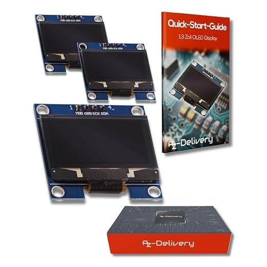 AZDelivery 1.3 pollici Display OLED I2C SSH1106 Chip 128 x 64 Pixel I2C Modulo di Visualizzazione dello Schermo con Caratteri Bianchi compatibile con Arduino e Raspberry Pi incluso un E-Book!