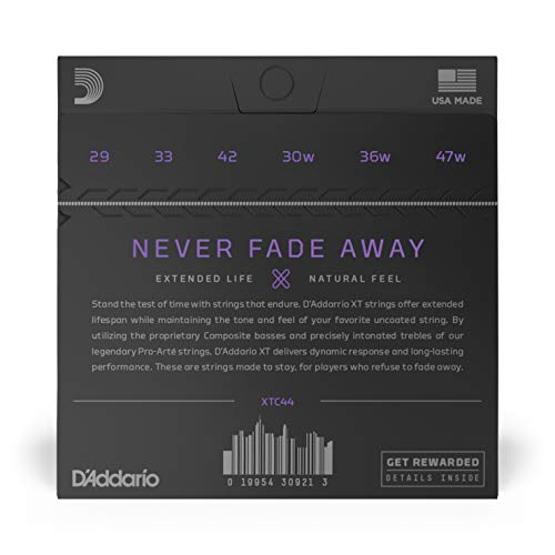 D’Addario Cordes XT pour Guitare Classique XTC44, Cuivre Plaqué Argent, Tension Extra Hard - Les Beatles, Paul McCartney, John Lennon, RIngo Starr, George Harrison D'Addario Cordes XT pour Guitare Classique XTC44, Cuivre Plaqué Argent, Tension Extra Hard – Image 4