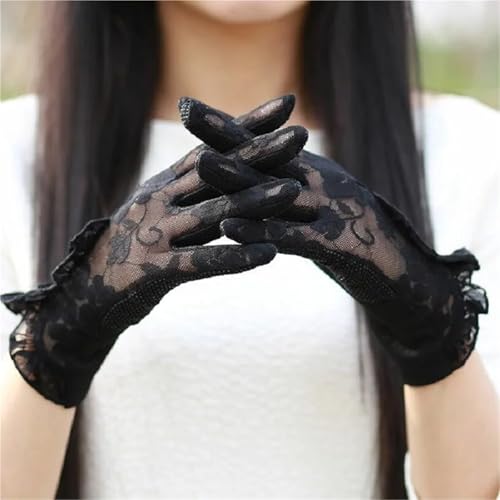 Guantes de encaje para mujer elásticos pack de 2 pares grises de alta transpirabilidad 3