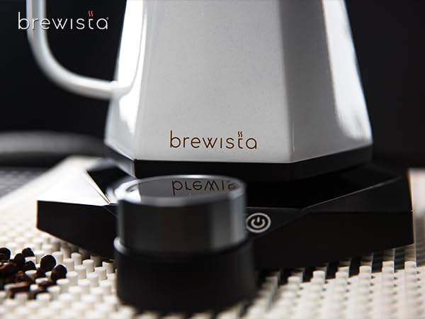 Pava eléctrica Brewista X Series 0.8L acero inoxidable blanca miniatura 4