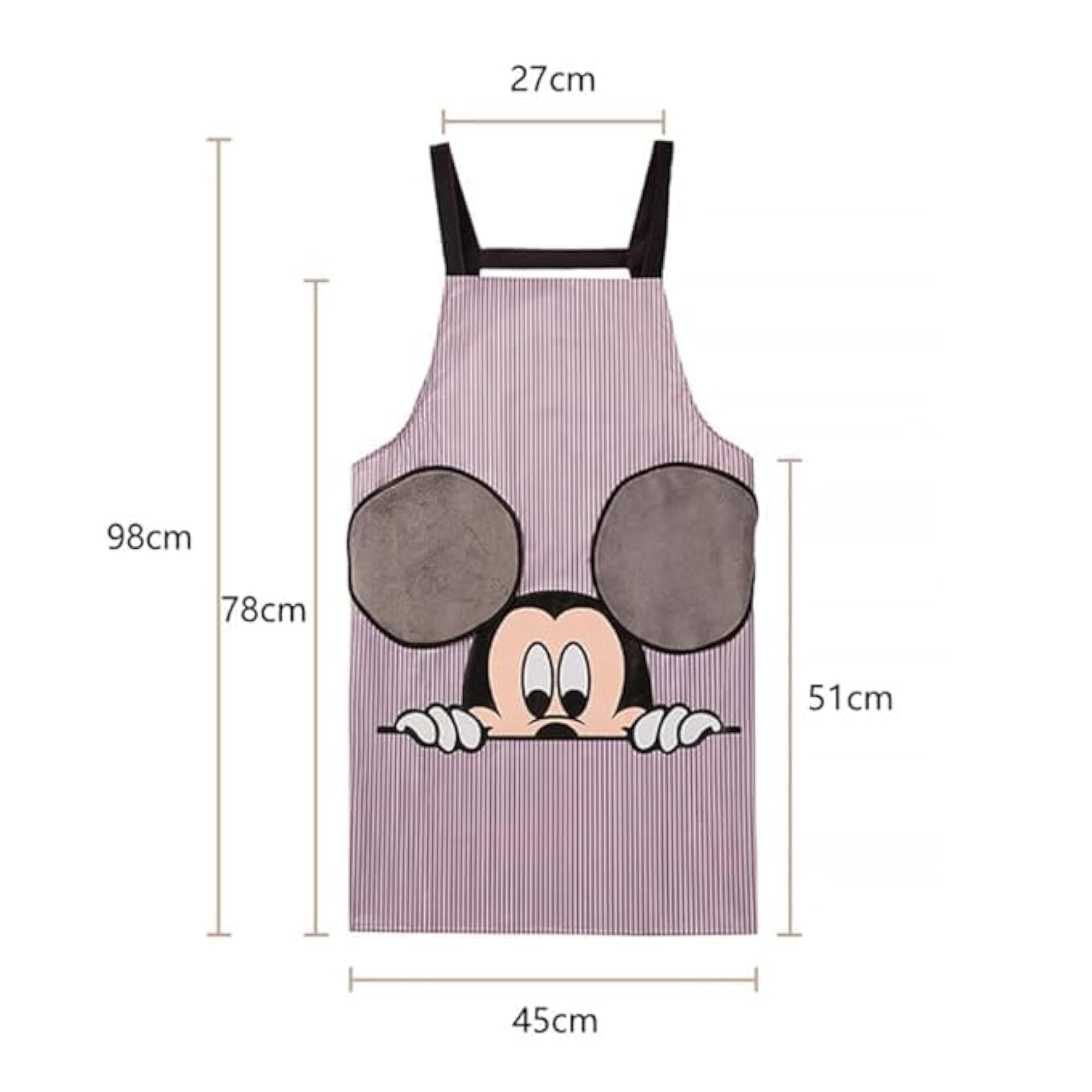 Mouse Pattern Waterproof Kitchen Bib Apron