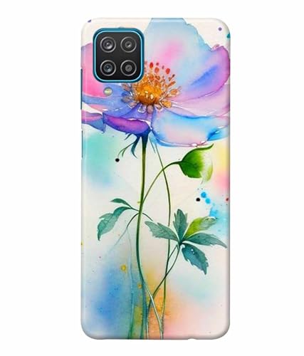 Image of Printed Hard Back Case Cover & Compatible for Samsung Galaxy M32 4G | Rose Painting Art (Multicolor) - D1204
