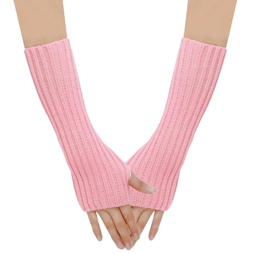 La mejor comparación de Manguitos y calentadores para Niña los 5 más buscados. 44 SJTJSPX Manguitos para mujer y niña, guantes largos, sin dedos, guantes de invierno, guantes de punto de medio dedo, monocolor, calentadores de brazos, elásticos, calentadores de...