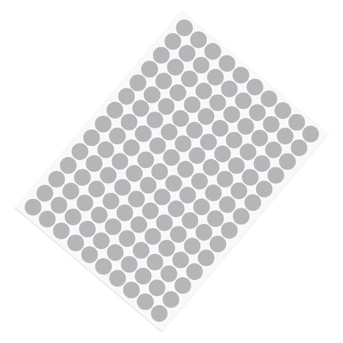 METALLIXITY Calcomanías Para Cubrir Agujeros De Tornillo (0.827 In De Diámetro), 162 Piezas En 3 Hojas, Tapas De Sellado De Clavijas De PVC Impermeables, Para Muebles De Armario, Color Blanco