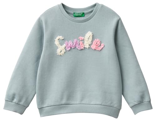 United Colors of Benetton Girls Maglia G/C M/L 3j68g10fu Hooded Sweatshirt, Grigio, UK