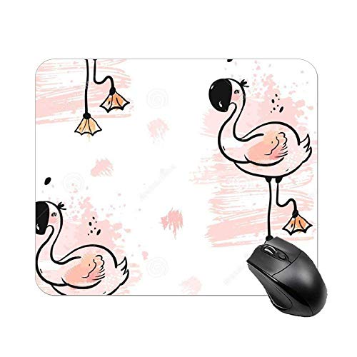 Preisvergleich Produktbild Netter flamingovogel tropische blätter mauspad schreibtisch computerzubehör brett dekor bürobedarf