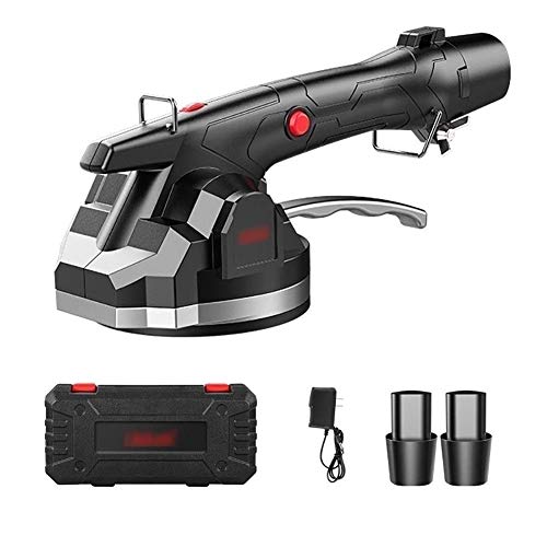 Elektrische Fliesenmaschine, tragbares Fliesenautomatisches Nivellierwerkzeug | Drahtlose handverstellbare Vibrationsmaschine | Wiederaufladbare Lithiumbatterie | 100 kg maximale Adsorption (Größe: 2 Cover