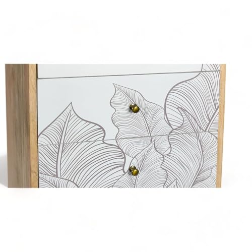 Image of Solid Wood Ranthambore Chest of Drawer | Wooden Chest of Drawer |Chest of Drawers with Storage | Dresser with 4 Drawers | Finish- Natural and White