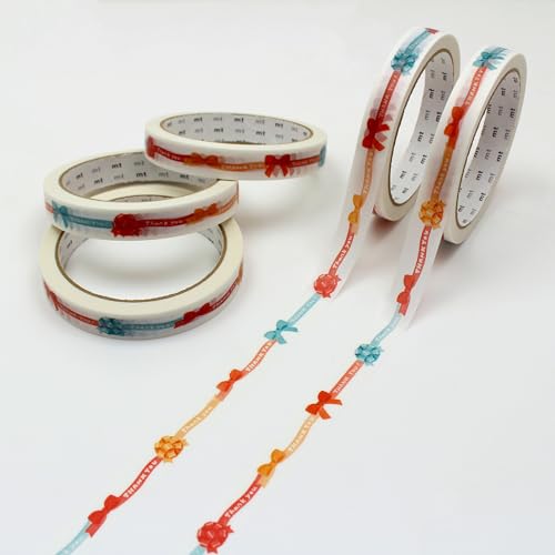 【Amazon.co.jp 限定】 mt large core ribbon 5巻パック (強粘着/和紙) ラッピング ギフト (公式販売店/大容量) カモ井加工紙 可愛い/柄/マステ マスキングテープ セロハンテープの商品画像（Amazon）