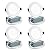 Meconard 4 Pack 4 Inch LED Recessed Ceiling Light with Junction Box, 3000K/4000K/5000K Selectable, 9W=75W 750LM, Dimmable Canless Downlights, ETL and Energy Star Listed