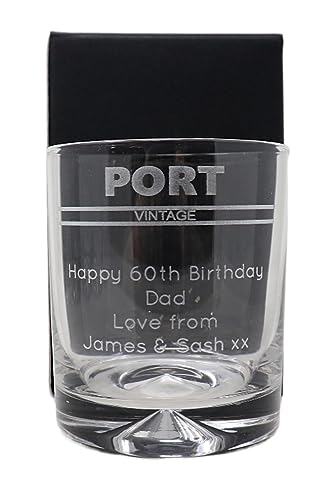 Regalo Personalised Dimple Tumbler - Port Banner Design (Cardboard Gift Box)