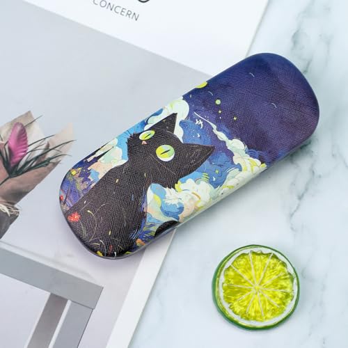 Image of PERFECTSIGHT Hard Shell Eyeglasses Case, PU Leather Protective Glasses Case, Cute Eyeglass Case for Women Men Girls