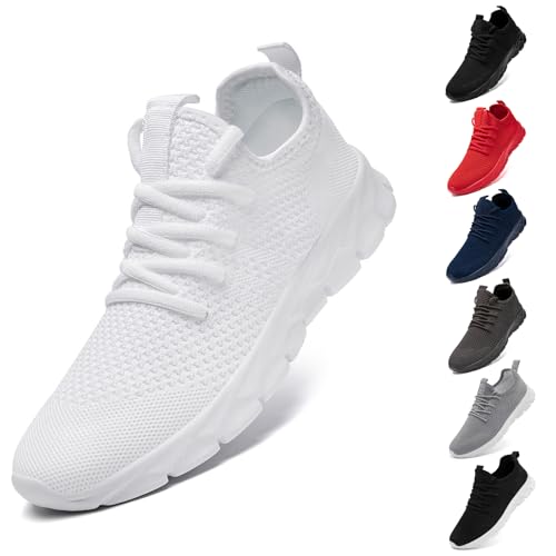 Image of Oltyutc Men Women Tennis Shoes Comfortable Fashion Running Sneakers | Lightweight & Soft Sole, Breathable Mesh Upper, Unisex Daily Footwear, Ideal for Gym Workout Athletic Travel Work