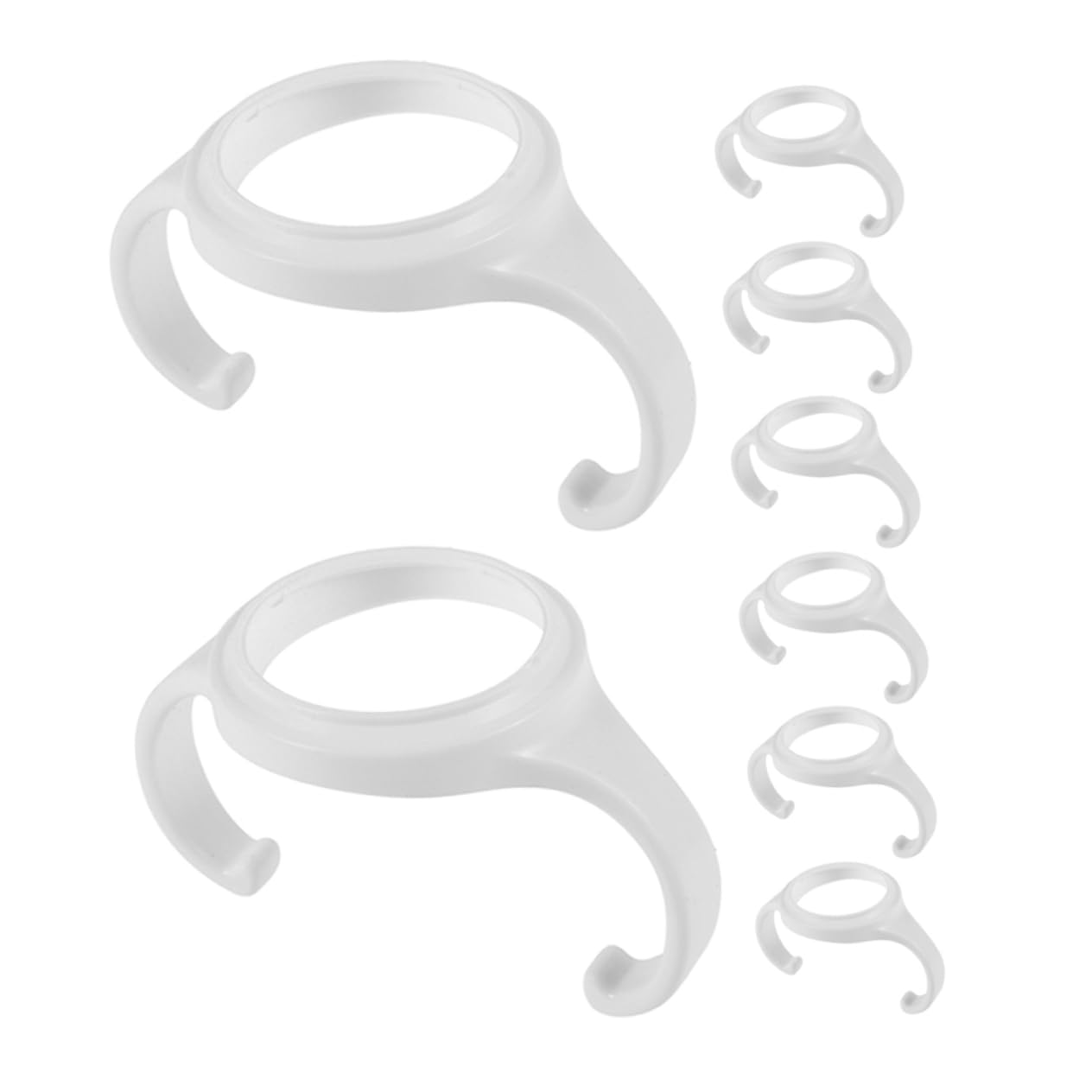 8pcs Bottle Handles Wide Neck Grip for Easy to Install Milk Bottle Grippers Simple Design Encourages Skill Development