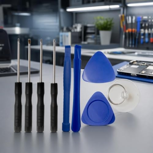Image of Spudger Pry Tool Kit 9 Piece Opening Tool, Plastic & Metal Spudger Tool Kit, Ultimate Prying & Open Tool for iPhone, Laptop, iPad, Cell Phone, MacBook, Tablet, Computer, Electronics Repair