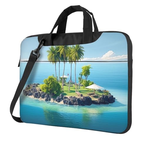 Sac à bandoulière pour ordinateur portable Ocean Island étanche avec poignée homme femme