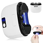 AOOWU Tagliaunghie Elettrico, 3 in 1 Nuovo Tagliaunghie Automatico, 3 Velocità Regolabile, Portatile con Luce LED e Organizzatore per Unghie, Ricarica USB, per Neonati, Adulti, Anziani