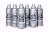 Suavizante concentrado Muschio Bianco de Tesori d'Oriente, cuidado italiano de lujo, almizcle blanco, pack de 6 (6 botellas), fragancia de larga duración, ropa extra suave Veltao