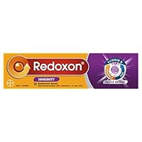 Redoxon Immunity Vitamin Triple Action Formula with C, D and Zinc Blackcurrant Flavoured, Effervescent Tablets 15 Pack