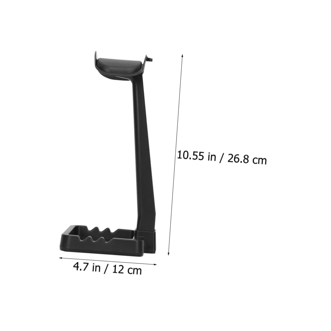 Soporte para Auriculares de Ordenador Multifuncional Base Estable Negro