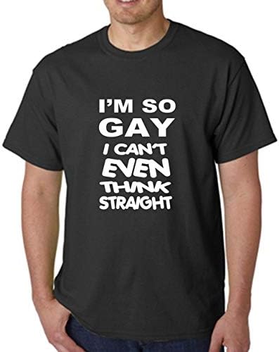 Amazon Co Jp ゲイ 私もストレートゲイプライドを考えることができないので 私はメンズノベルティtシャツ ブラック Xs ファッション