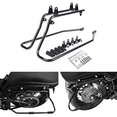 Soportes para alforjas TCMT compatibles Harley Softail 1984-2017 miniatura 4