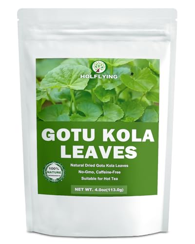 Dried Gotu Kola Leaves - 4.0 oz Cut & Sifted All-Natural Gotu Kola Herbal Tea Cut & Sifted No Additives