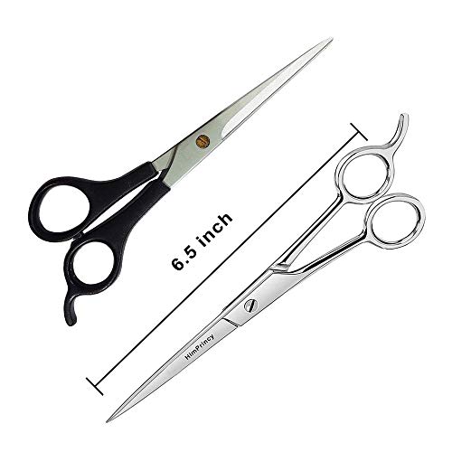 HimPrincy Professional Stainless Steel Hair Cutting Scissor Smooth and Comfortable combo pack (Set of 2) (45 gram)