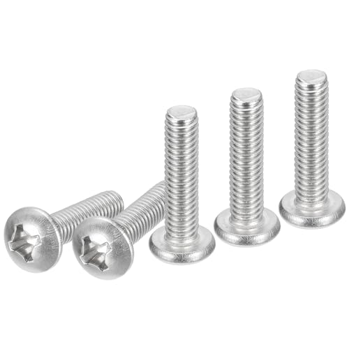 DTGN 5/16-18x1-1/4" Pan Head Machine Screws, 15Pcs 304 Stainless Steel, Phillips Drive, UNC Full Thread, Bright Finish