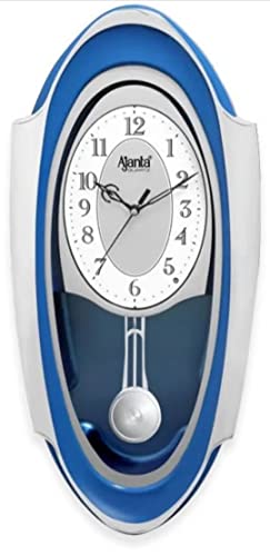 Ajanta Plastic Musical and Pendulum Analog Clock(Blue,1627),50.7 ...