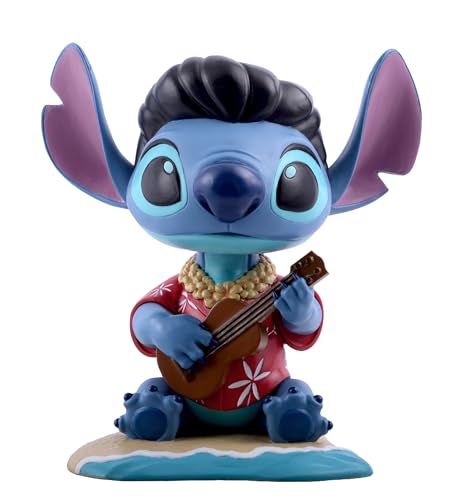 NECA Disney Lilo & Stitch   Aldaba de cabeza de Elvis azul hawaiano de 6.5 pulgadas