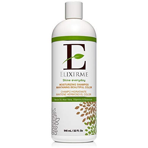 Elixirme - Champú hidratante suave para cabello rizado y tratado con color, sin sulfato, 32.oz