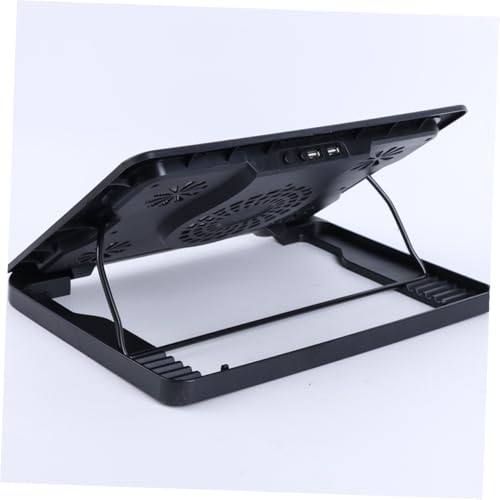 Base para laptop con 5 ventiladores y soporte ajustable miniatura 2
