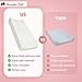 Baby Changing Pad for Dresser & Table | Straps, Waterproof, Zipped Contour Foam, Made in USA, Standard Size by Rumble Tuff