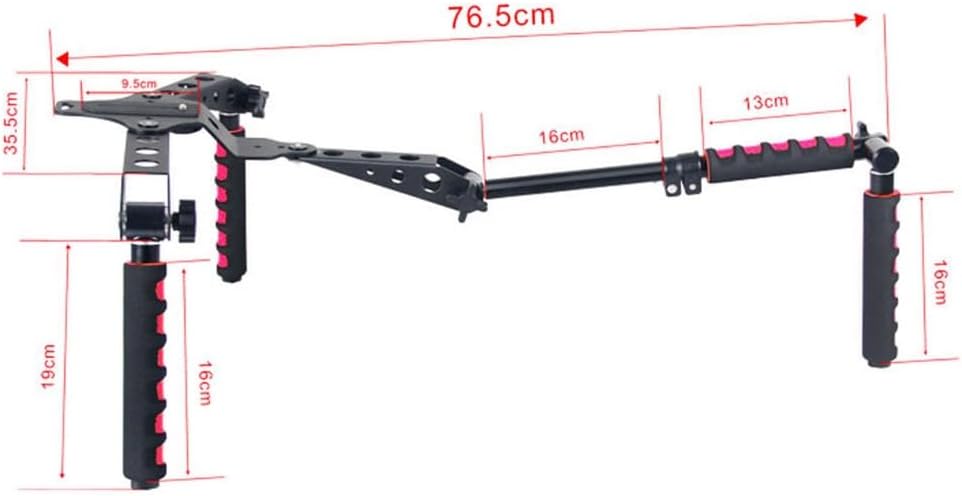 All Purpose Camera Support Shoulder Holder with 19cm Handle Spacing Distance