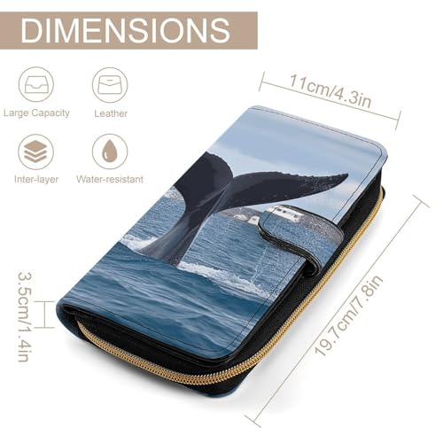 Whale Tail Wallet Multifunctional Wallets for Men Compact Wallet Purse Passport Bag2
