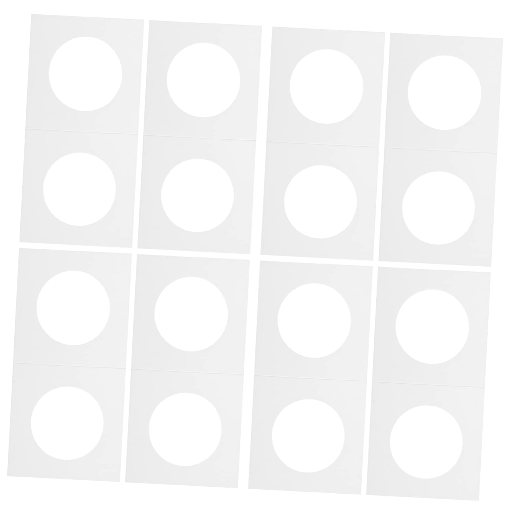 Ciieeo Porte-Monnaie en Papier 400 Pièces Blancs pour Collection de Pièces
